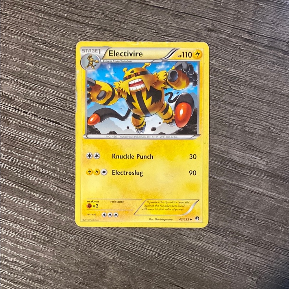 Pokemon Electivire Card - Authentic